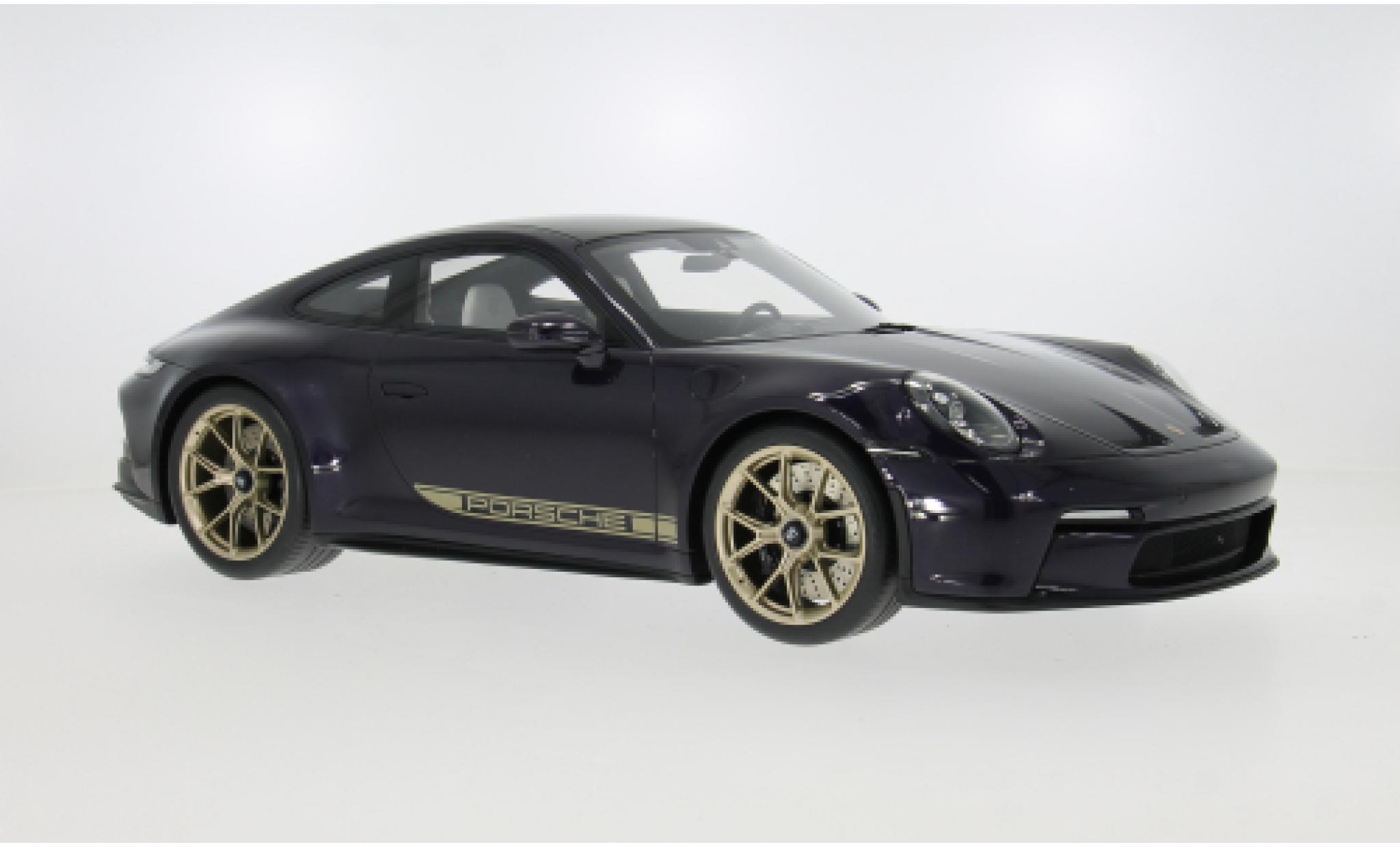 Porsche 992 GT3 1/12 GT Spirit 911  Touring paars 2021 1:12 modelauto