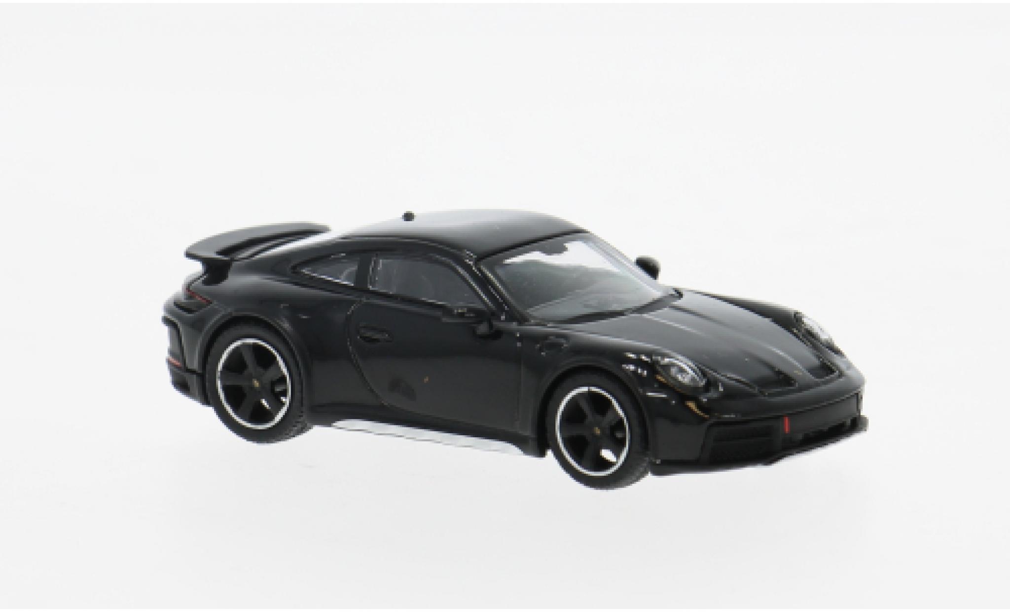Porsche 992 1/64 Mini GT 911  zwart 2023 1:64 modelauto