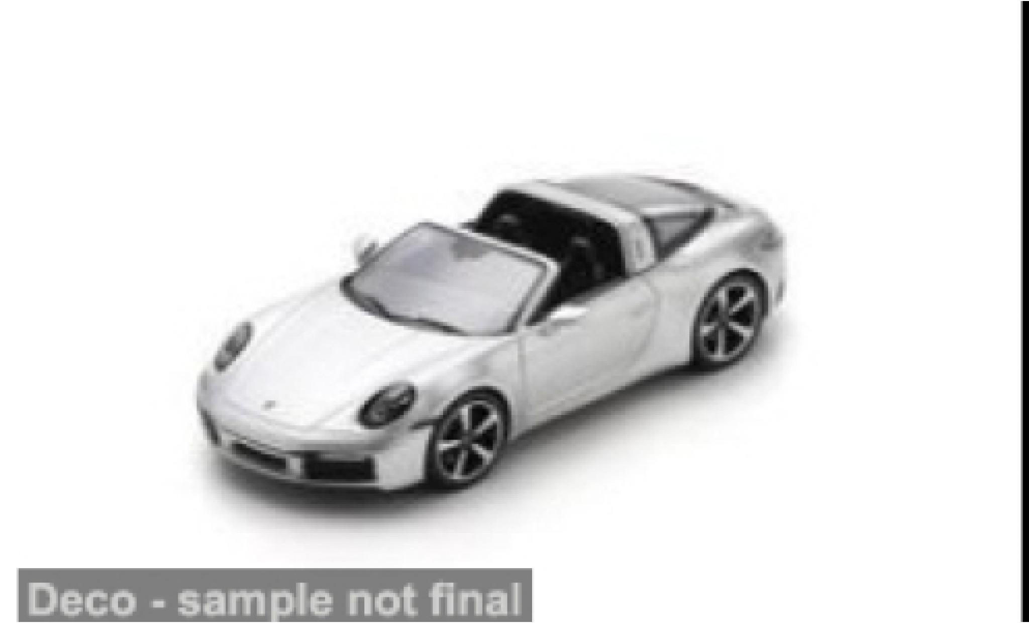 Porsche 992 Targa 1/43 Spark 911  4S grijs 1:43 modelauto