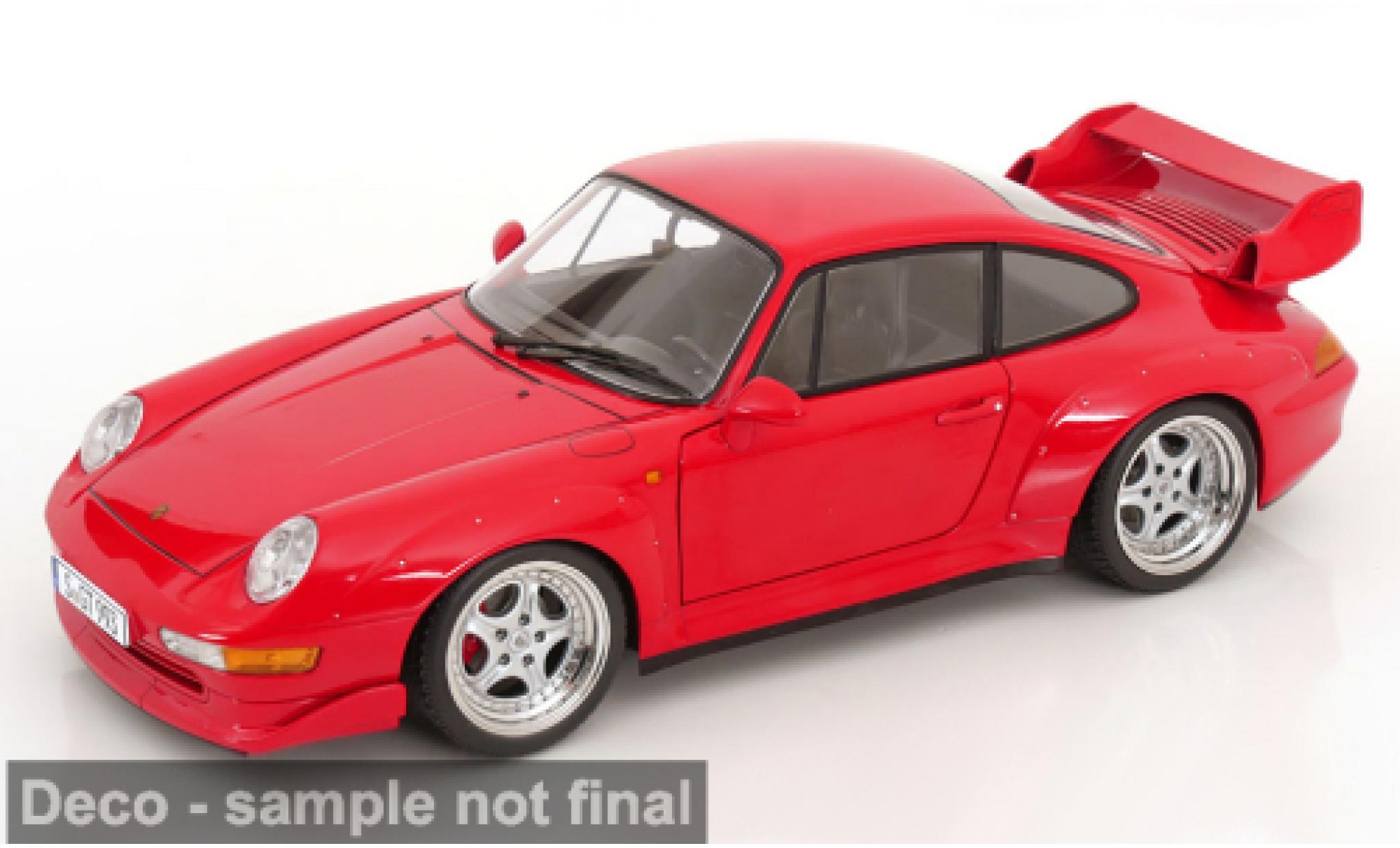 Porsche 993 GT2 1/12 KK Scale 911  rood 1996 1:12 modelauto