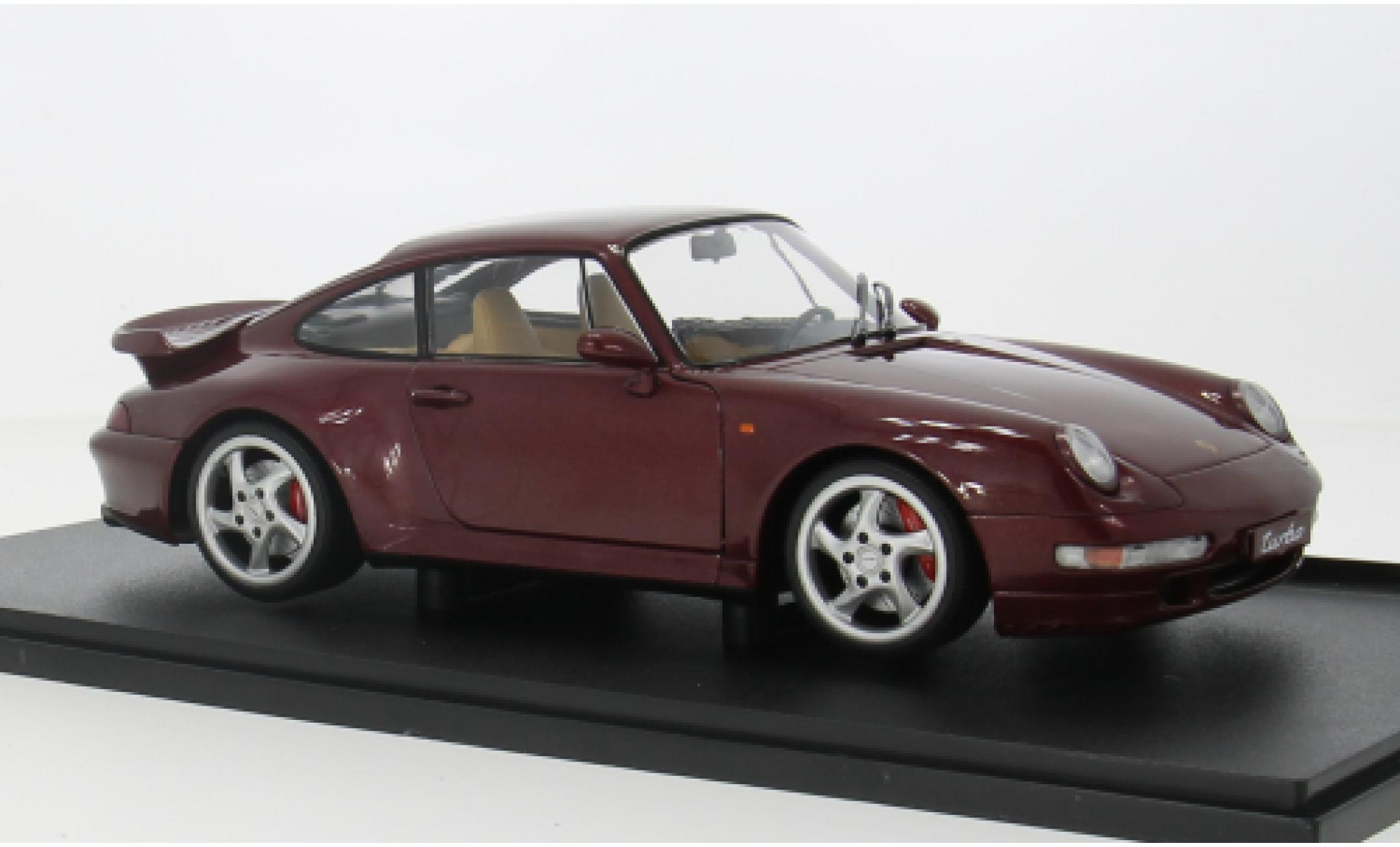 Porsche 993 1/18 Solido 911  Turb rood 1:18 modelauto