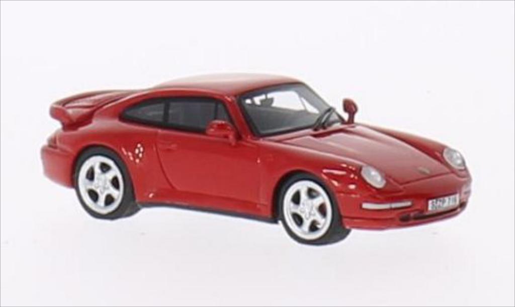 Porsche 993 Turbo 1/87 Minichamps Turbo rood 1995 modelauto