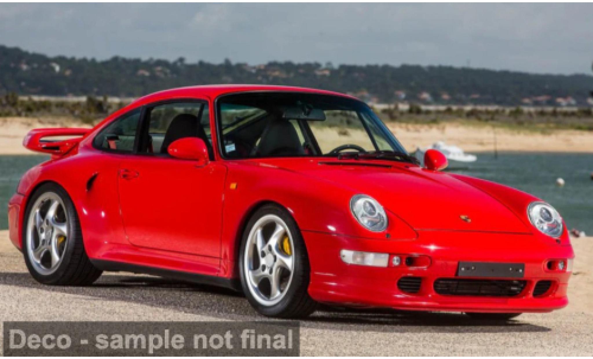 Porsche 993 Turbo S 1/12 GT Spirit 911  rood 1997 1:12 modelauto