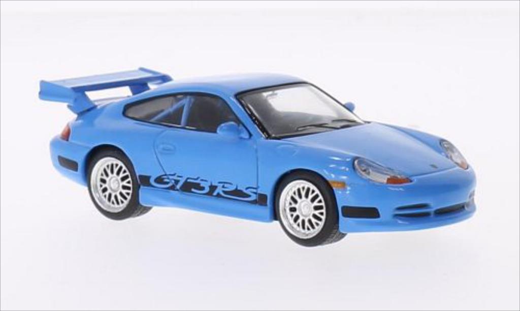 Porsche 996 GT3 1/43 Greenlight Carrera GT3 blauw/Dekor 2001 modelauto