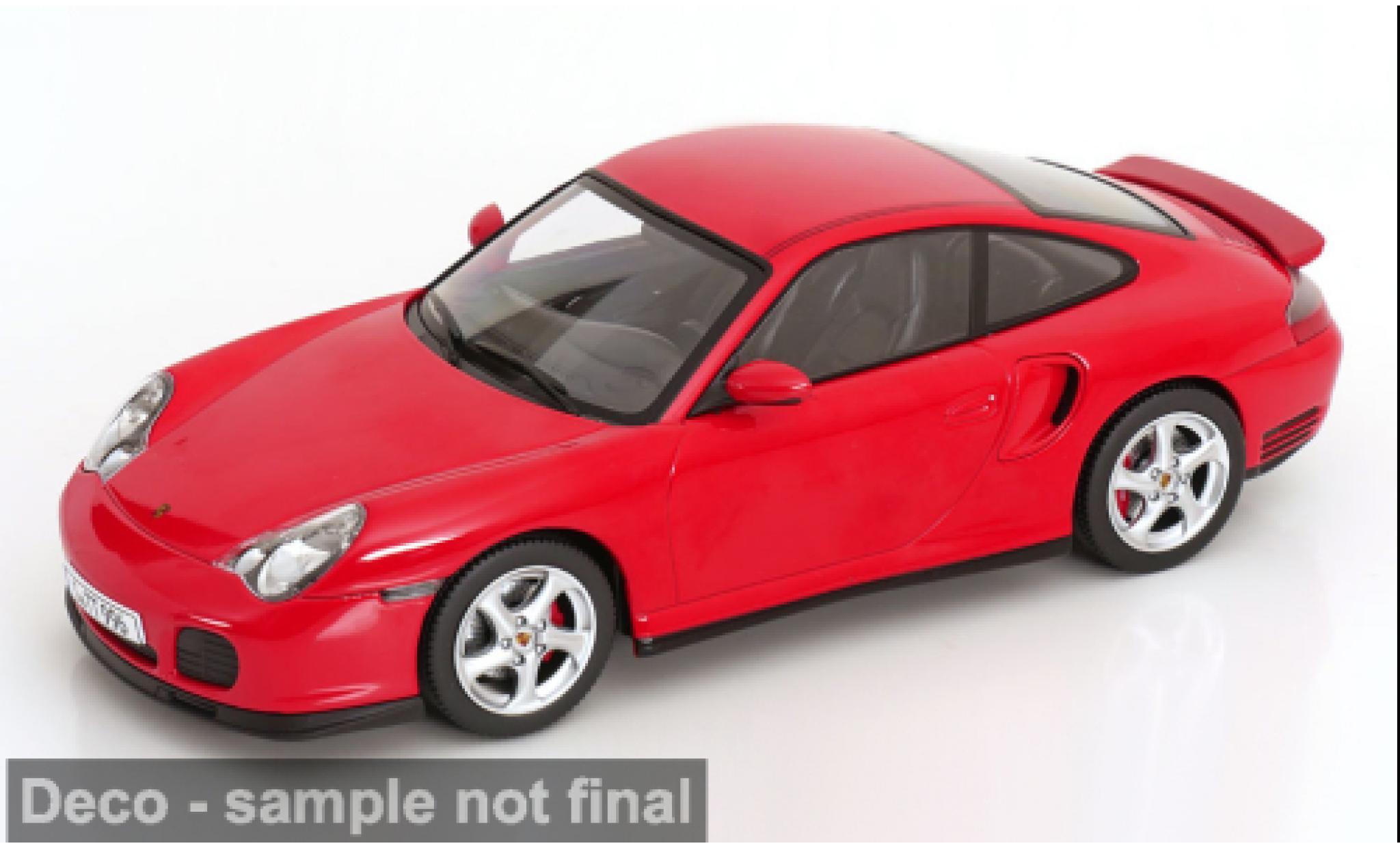 Porsche 996 Turbo 1/18 KK Scale 911  rood 2000 1:18 modelauto