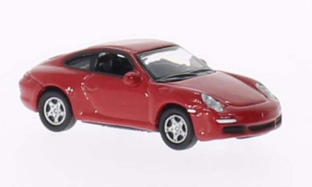 Porsche 997 S 1/87 Welly Carrera S Coupe rood modelauto