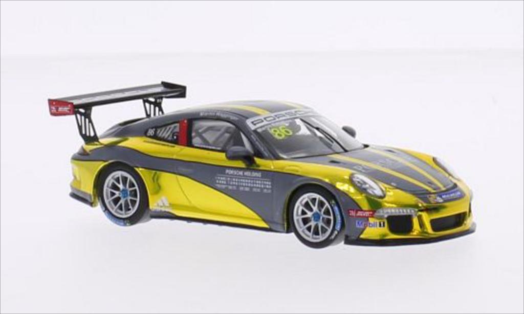 Porsche 997 GT3 CUP 1/43 Spark GT3 Cup No.86 Team Holding Carrera Cup Asia 2015 modelauto