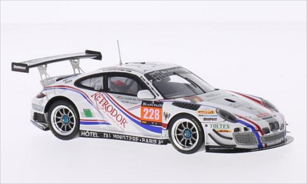 Porsche 997 GT3 1/43 Spark GT3 R No.228 Delhaye Racing 24h Spa 2014 modelauto