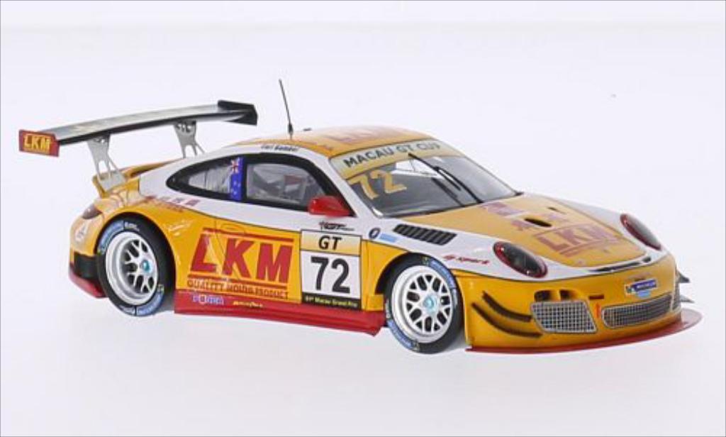 Porsche 997 GT3 1/43 Spark GT3 R No.72 LKM GT Cup GP Macau 2014 modelauto