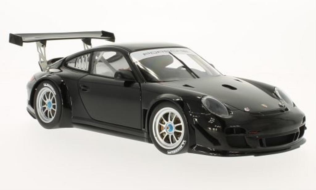 Porsche 997 GT3 1/18 Autoart GT3 R Plain Body Version zwart 2010 modelauto