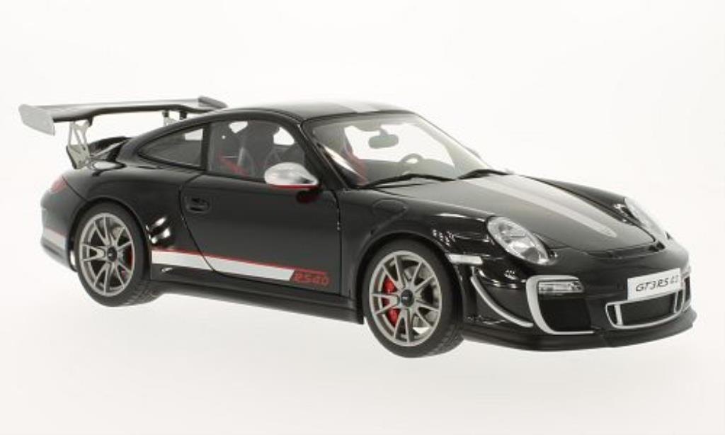 Porsche 997 GT3 1/18 Autoart GT3 4.0 zwart 2011 modelauto