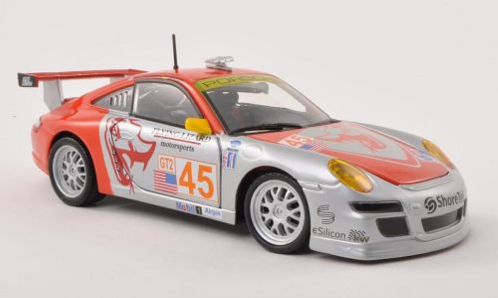 Porsche 997 GT3 1/24 Burago GT3 R No.45 Flying Lizard Motorsports ALMS modelauto