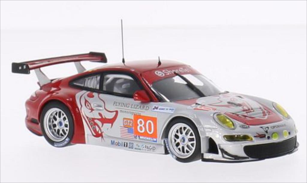 Porsche 997 GT3 1/43 Minichamps GT3 R No.80 Flying Lizard Motorsport Openwave Le Mans 24h Le Mans 2010 /Bergmeister modelauto