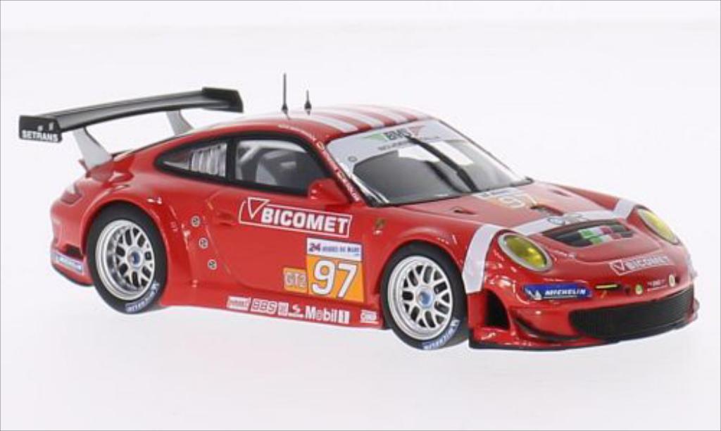 Porsche 997 GT3 1/43 Minichamps GT3 R No.97 BMS Scuderia Italia Bicomet Le Mans 24h Le Mans 2010 /R.Westbrook modelauto