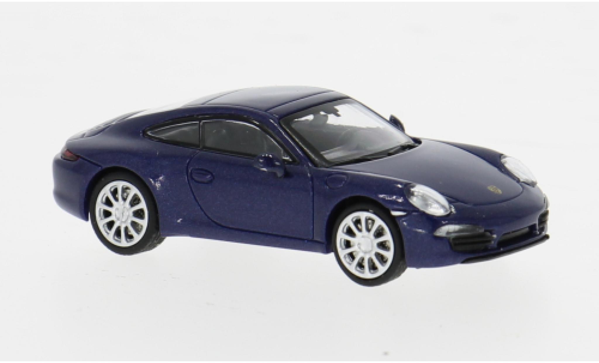 Porsche 991 1/87 Minichamps 911 blauw 2011 1:87 modelauto