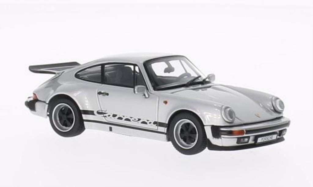 Porsche 930 1/43 Kyosho Carrera 3.2 grijs mit zwarter Dekoration 1975 modelauto