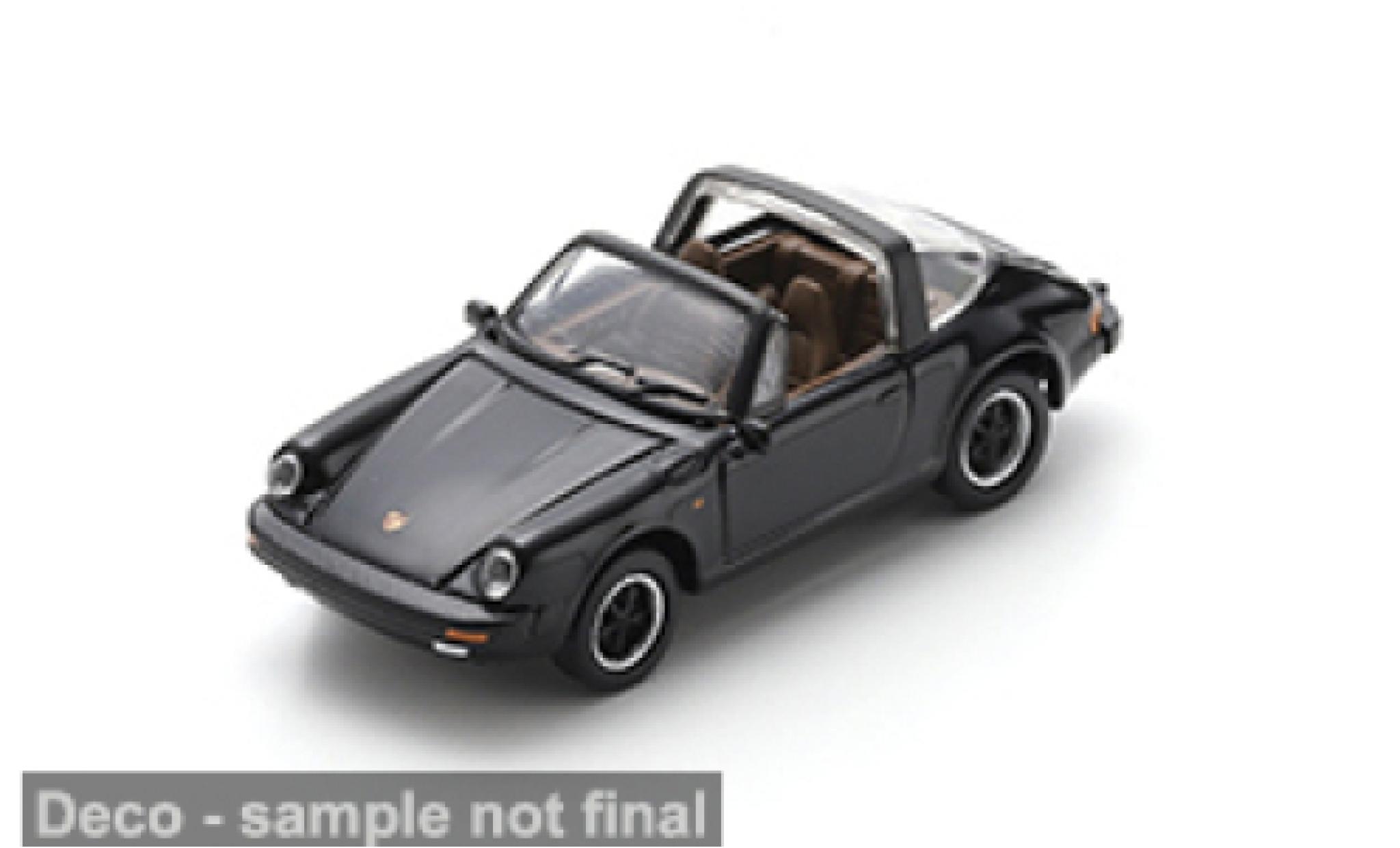 Porsche 911 1/87 Schuco Carrera 3.2 Targa zwart 1:87 modelauto