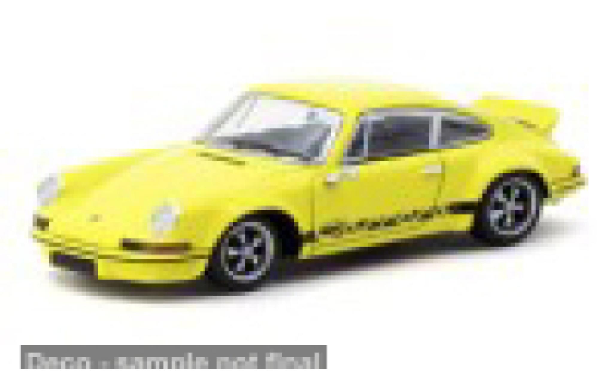 Porsche 911 1/64 Tarmac Works Carrera RS 2.7 geel/zwart 1:64 modelauto