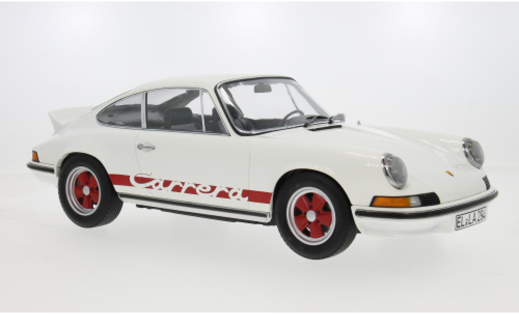 Porsche 911 1/12 Norev Carrera RS 2.7 wit/rood 1973 1:12 modelauto