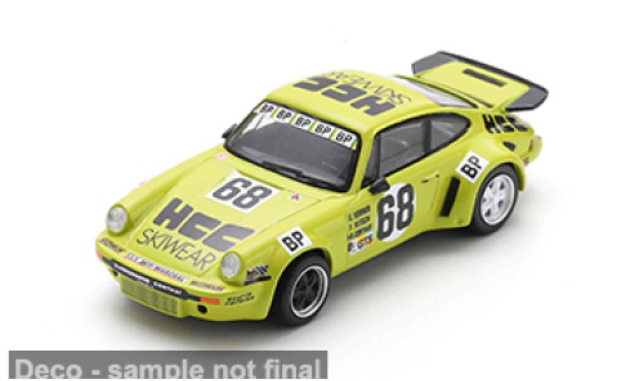Porsche 930 RSR 1/64 Spark 911 Carrera 3.0 24h Le Mans 1975 #68 F.Vetsch/G.Verrier 1:64 modelauto