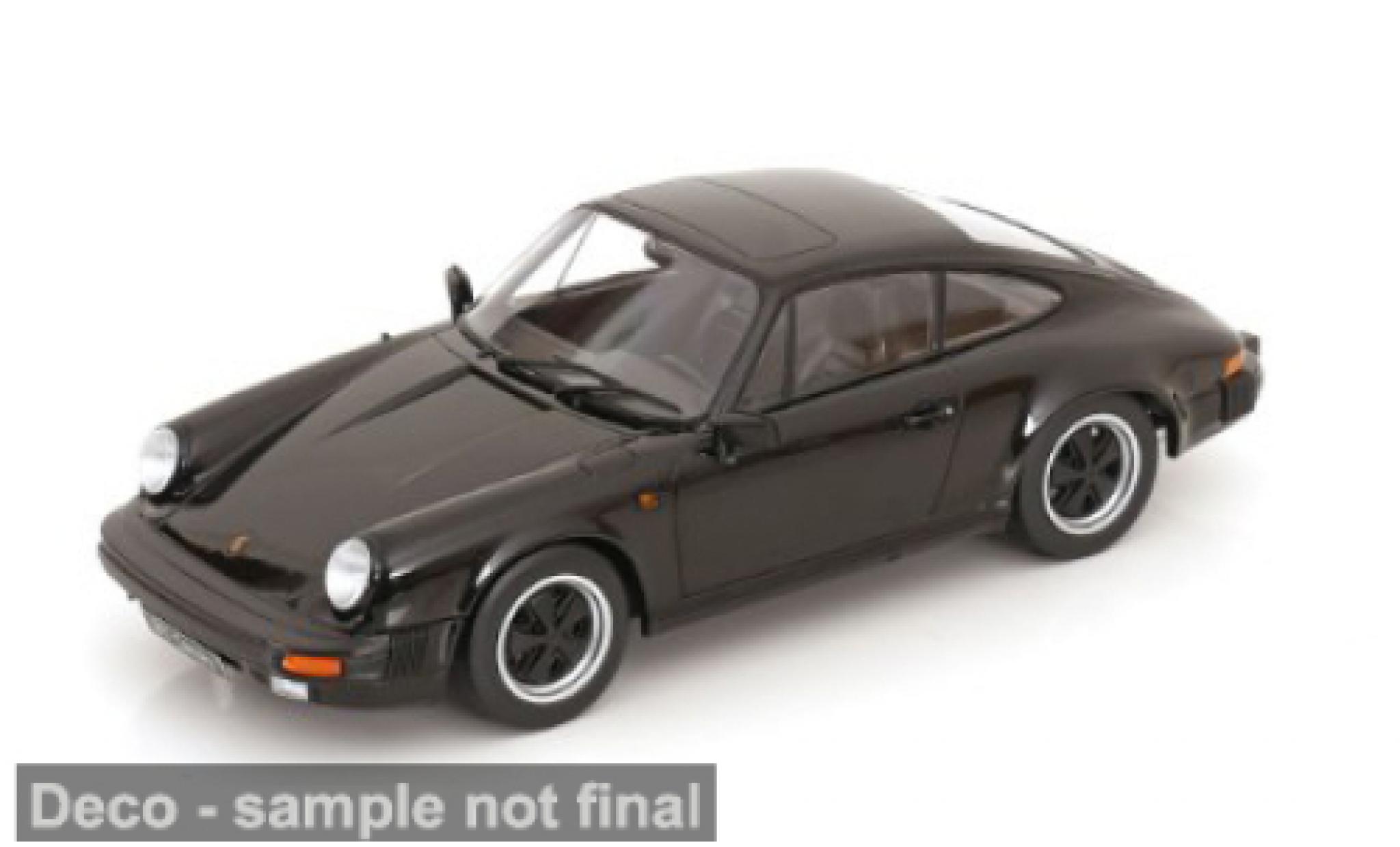 Porsche 930 1/18 KK Scale 911 Carrera zwart 1983 1:18 modelauto