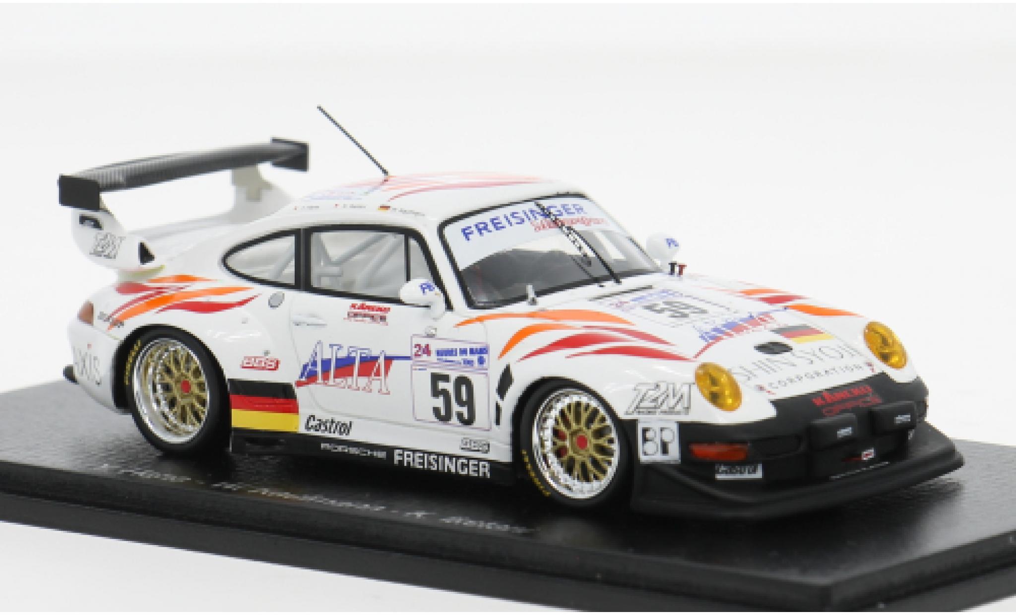 Porsche 996 GT2 1/43 Spark 911 24h Le Mans 2000 #59 Y.Hane/W.Kaufmann 1:43 modelauto