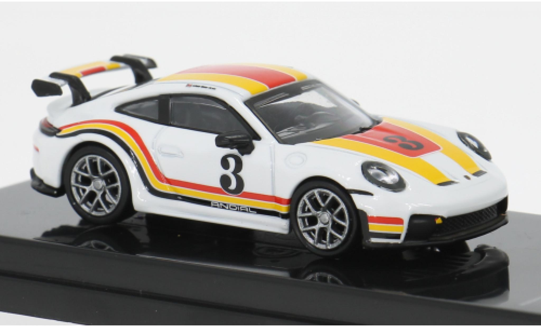 Porsche 992 GT3 1/64 Para64 911 (.2) wit/Dekor 2025 1:64 modelauto