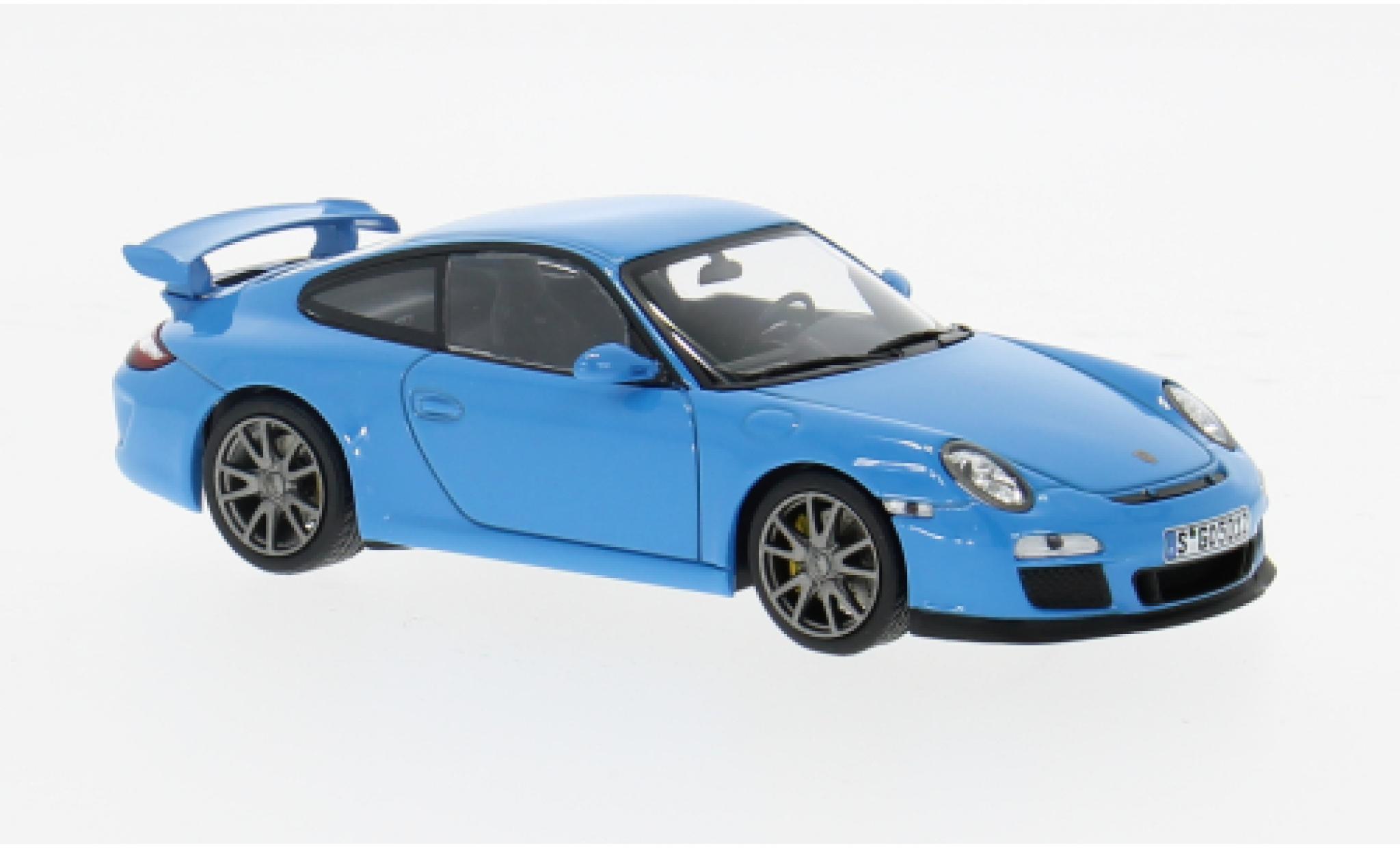 Porsche 997 GT3 1/43 Minichamps 911 blauw 2009 Sport Auto Collection 1:43 modelauto