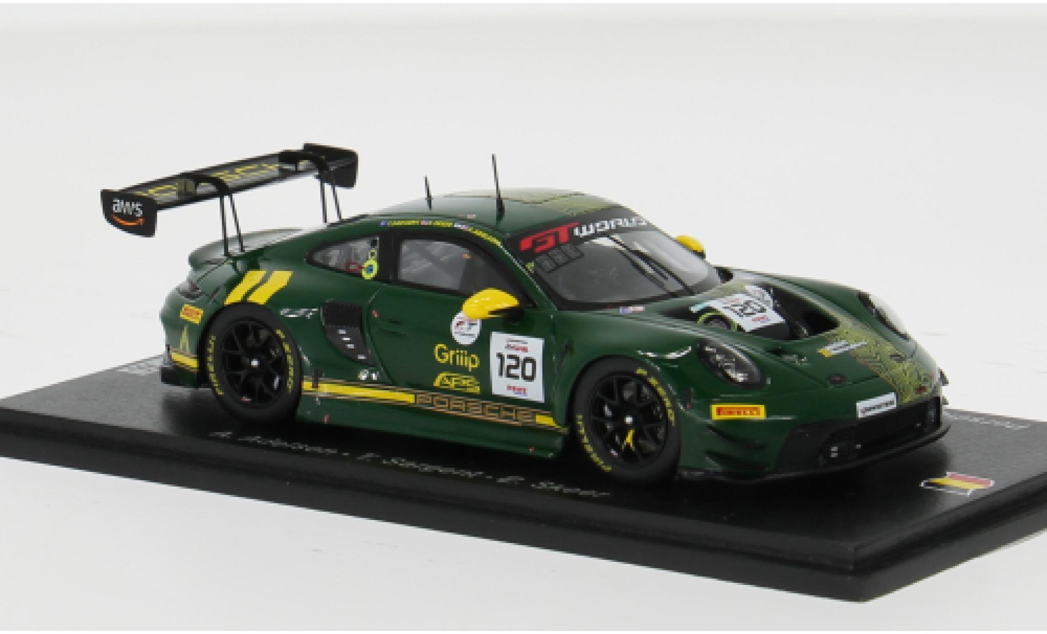 Porsche 992 GT3 R 1/43 Spark 911  24h Spa 2025 Wright Motorsport #120 A.Adelson/T.Szilver 1:43 modelauto