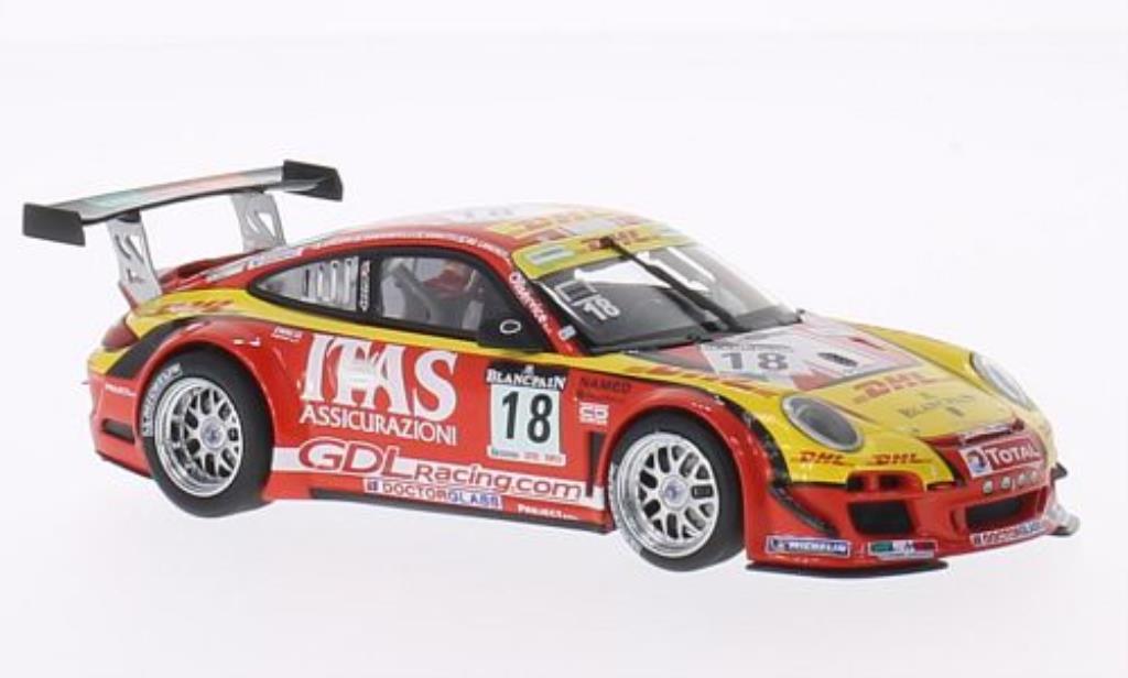 Porsche 997 GT3 1/43 Minichamps GT3 R No.18 De Lorenzi Racing 24h Spa 2011 modelauto