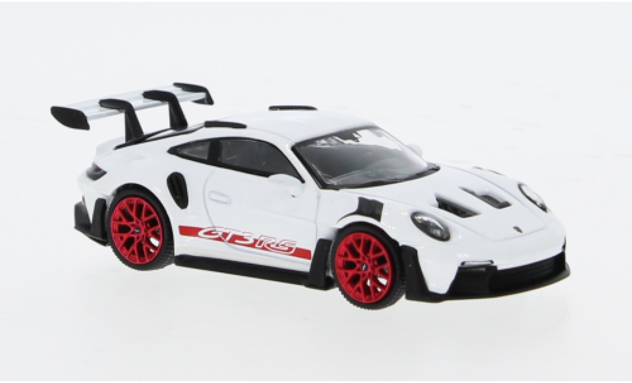 Porsche 911 1/64 Mini GT GT3 RS wit 1:64 modelauto