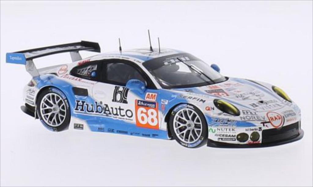 Porsche 991 GT3 R 1/43 Spark GT3 R No.68 Team AAI HubAuto 24h Le Mans 2015 modelauto