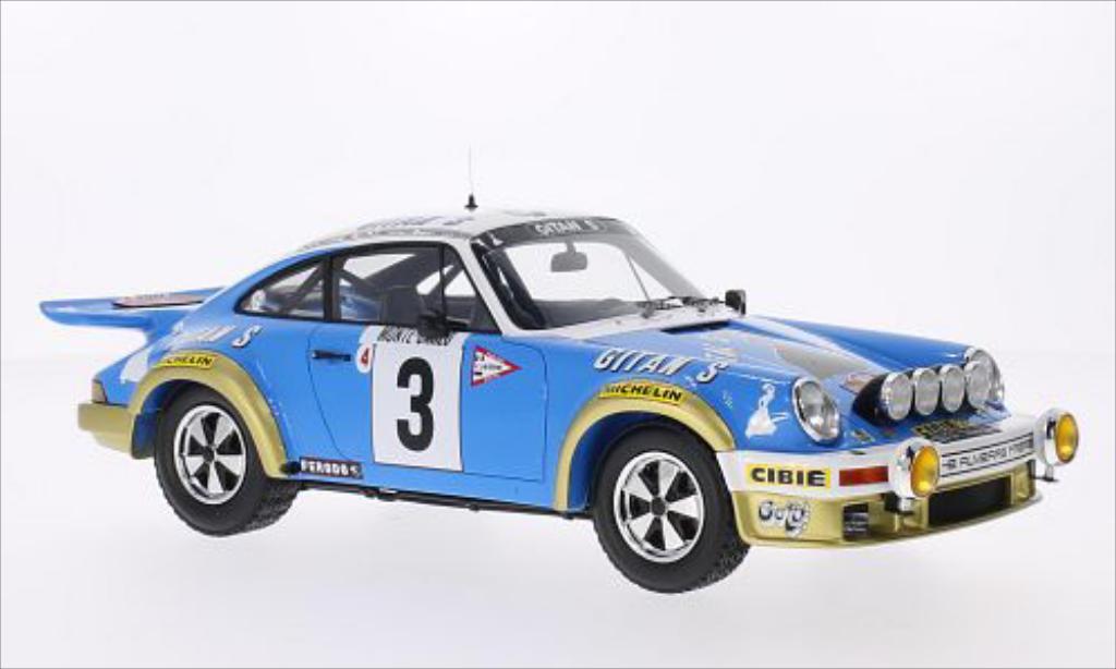 Porsche 930 1/18 Spark No.3 Gitanes Rallye Monte-Carlo 1978 modelauto