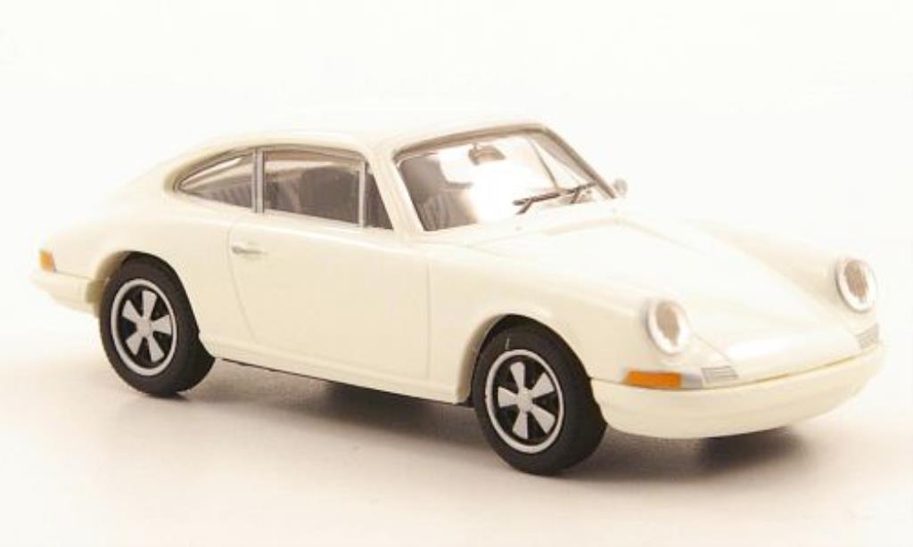 Porsche 911 R 1/87 Brekina R Coupe wit modelauto