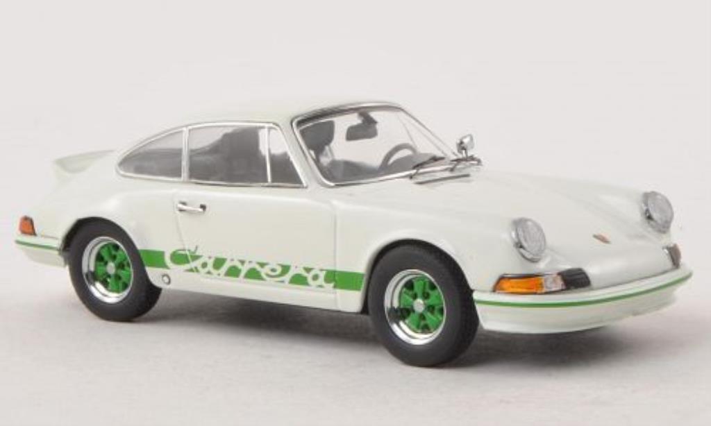 Porsche 911 RS 1/43 Schuco RS 2.7 wit/grun modelauto