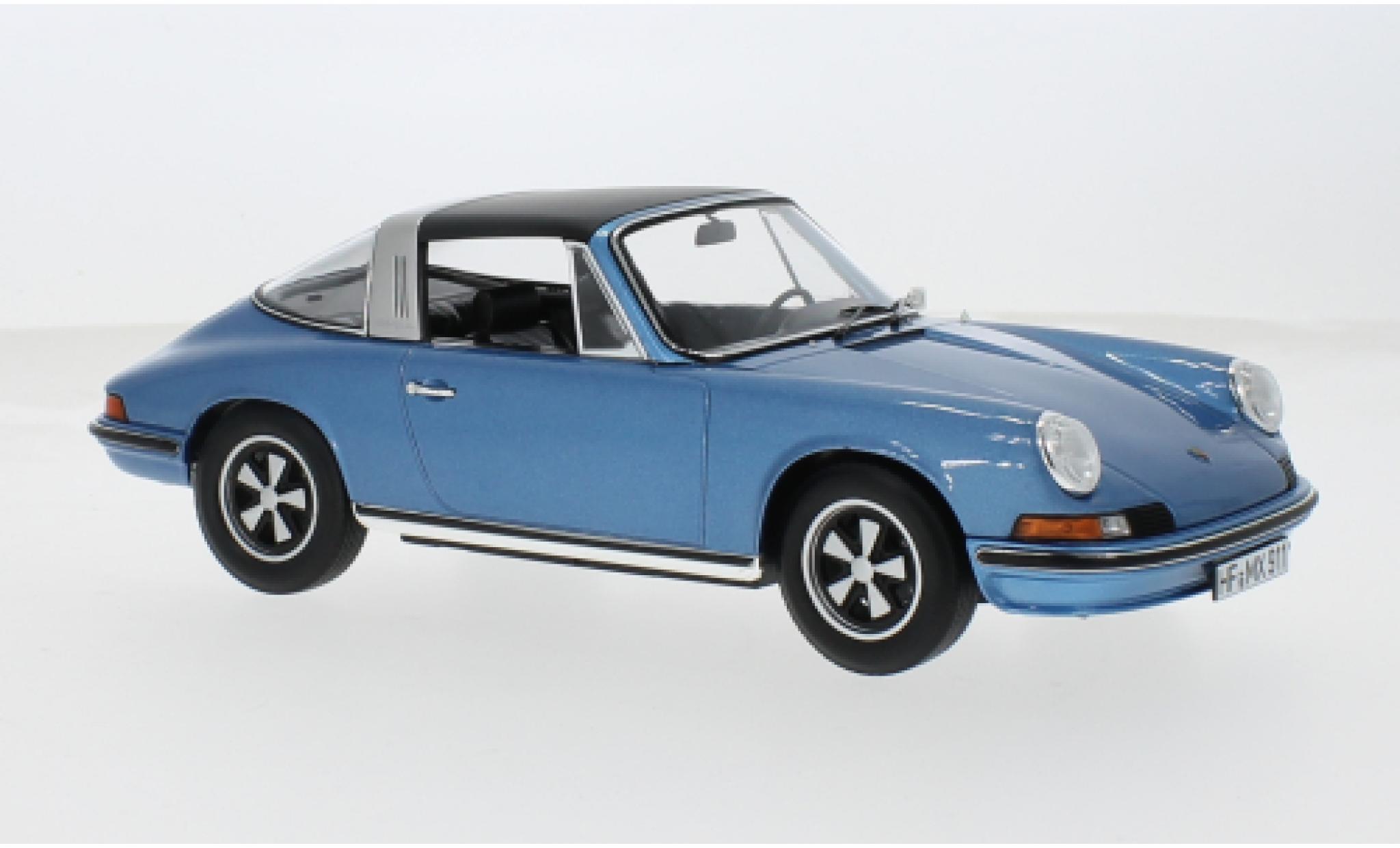 Porsche 911 1/18 Norev S 2.4 Targa blauw 1:18 modelauto