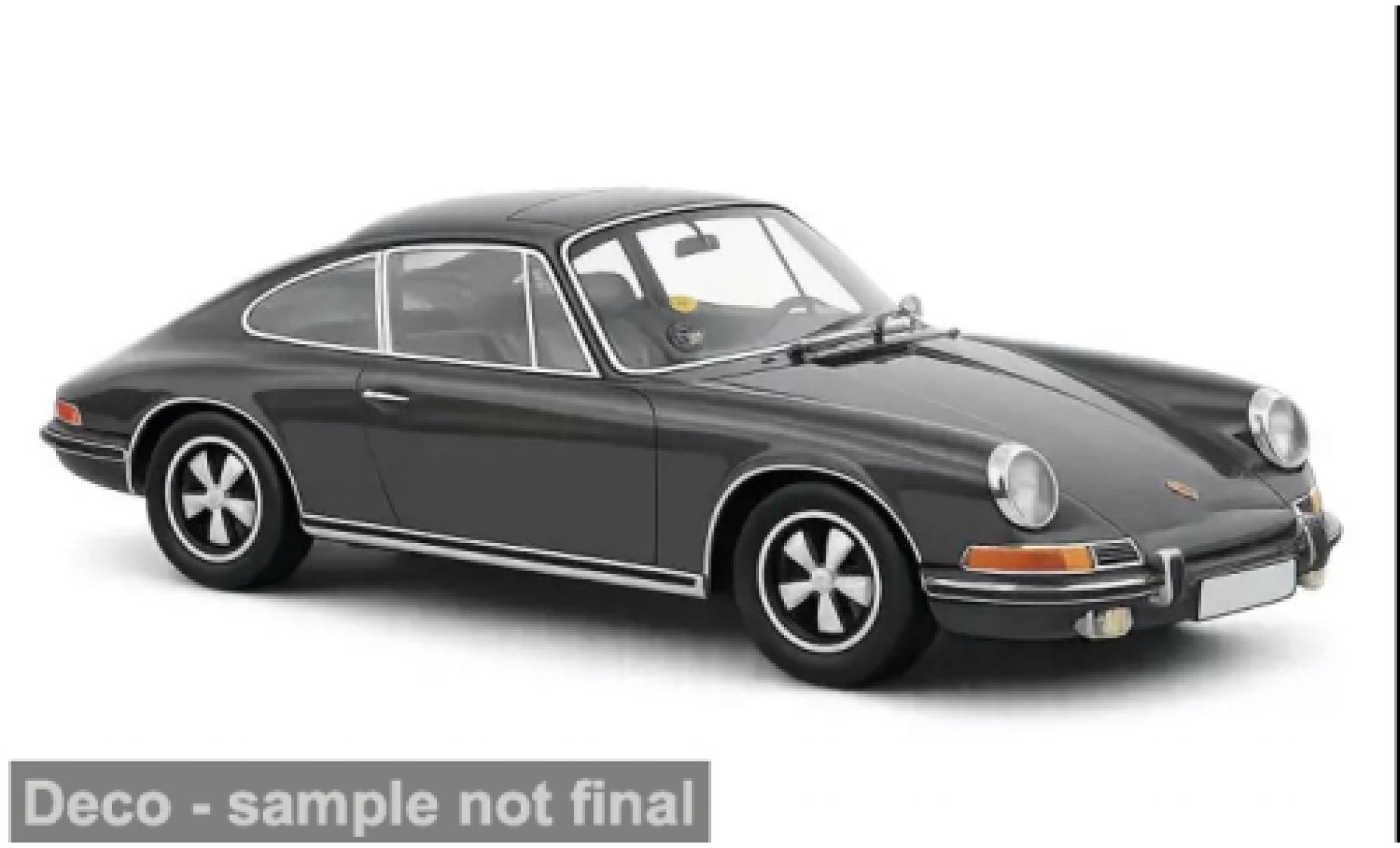 Porsche 911 1/18 Norev S zwart 1970 1:18 modelauto