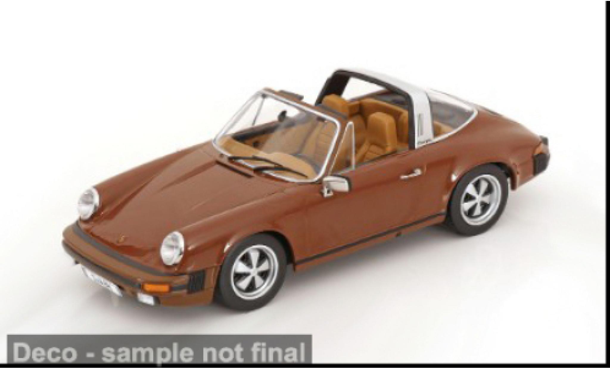 Porsche 930 1/18 KK Scale 911 SC bruin 1983 1:18 modelauto