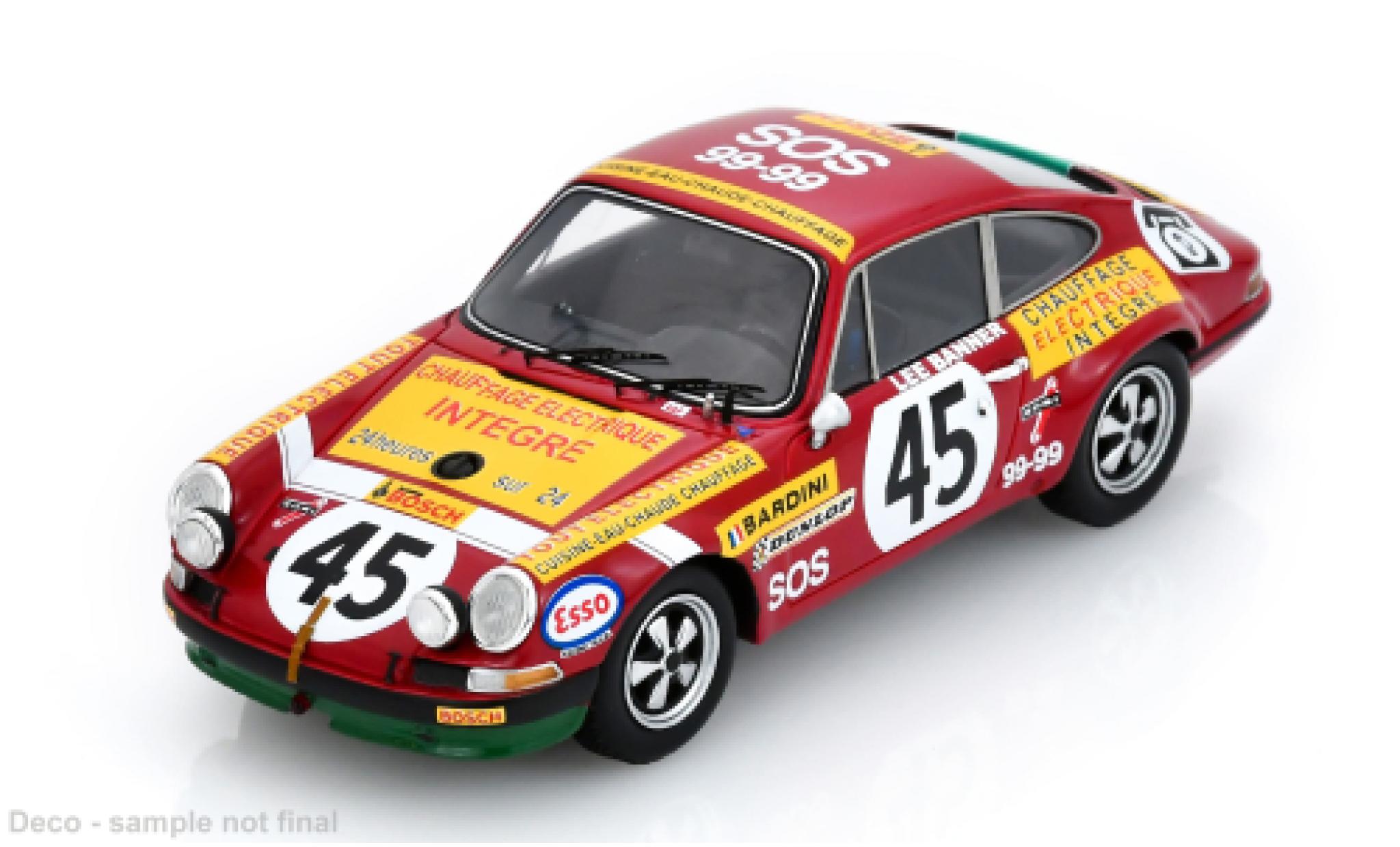 Porsche 911 1/43 Spark ST 2.5 24h Le Mans 1972 #45 D.Bardini/Lee Banner 1:43 modelauto