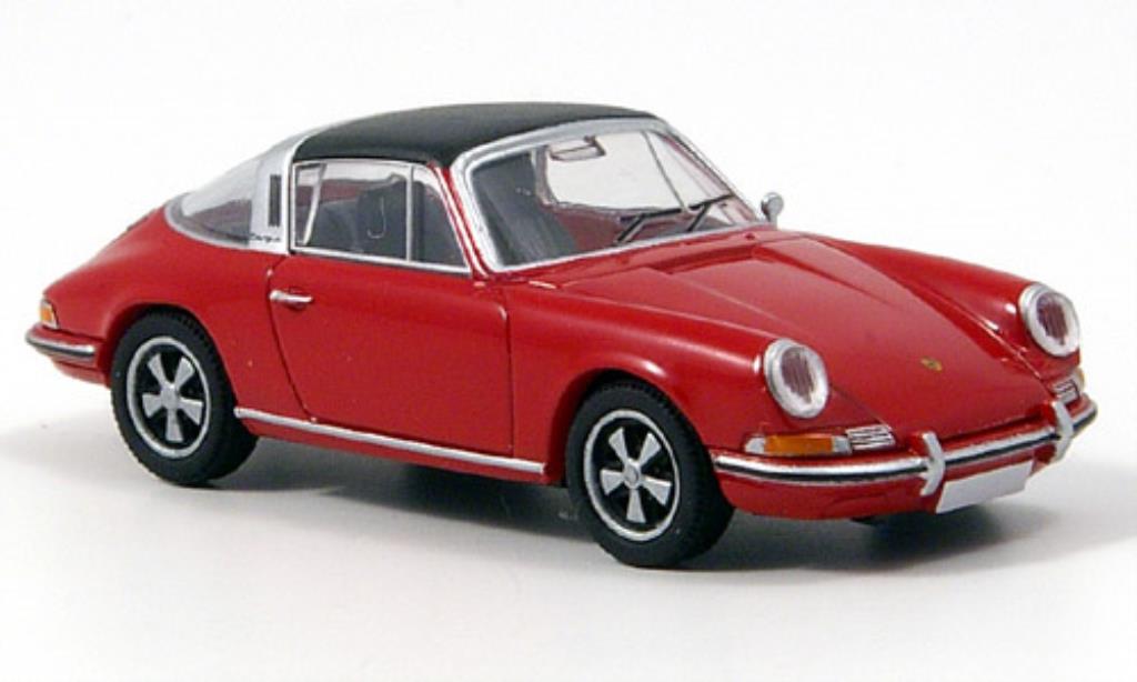 Porsche 911 1/87 Brekina T Targa rood TD-Edition modelauto