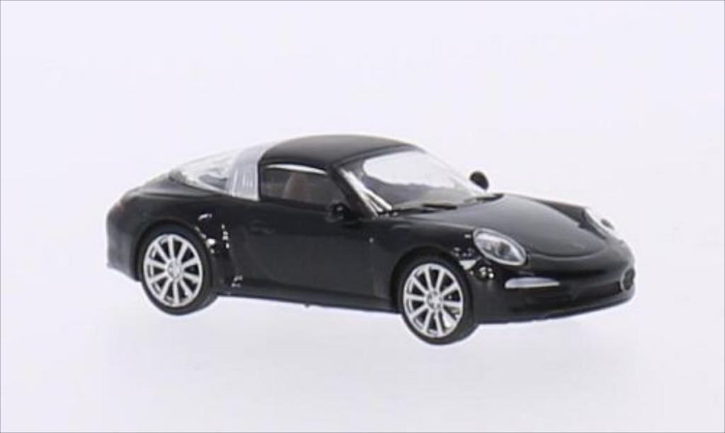 Porsche 991 Targa 1/87 Schuco Targa 4S metallic zwart modelauto