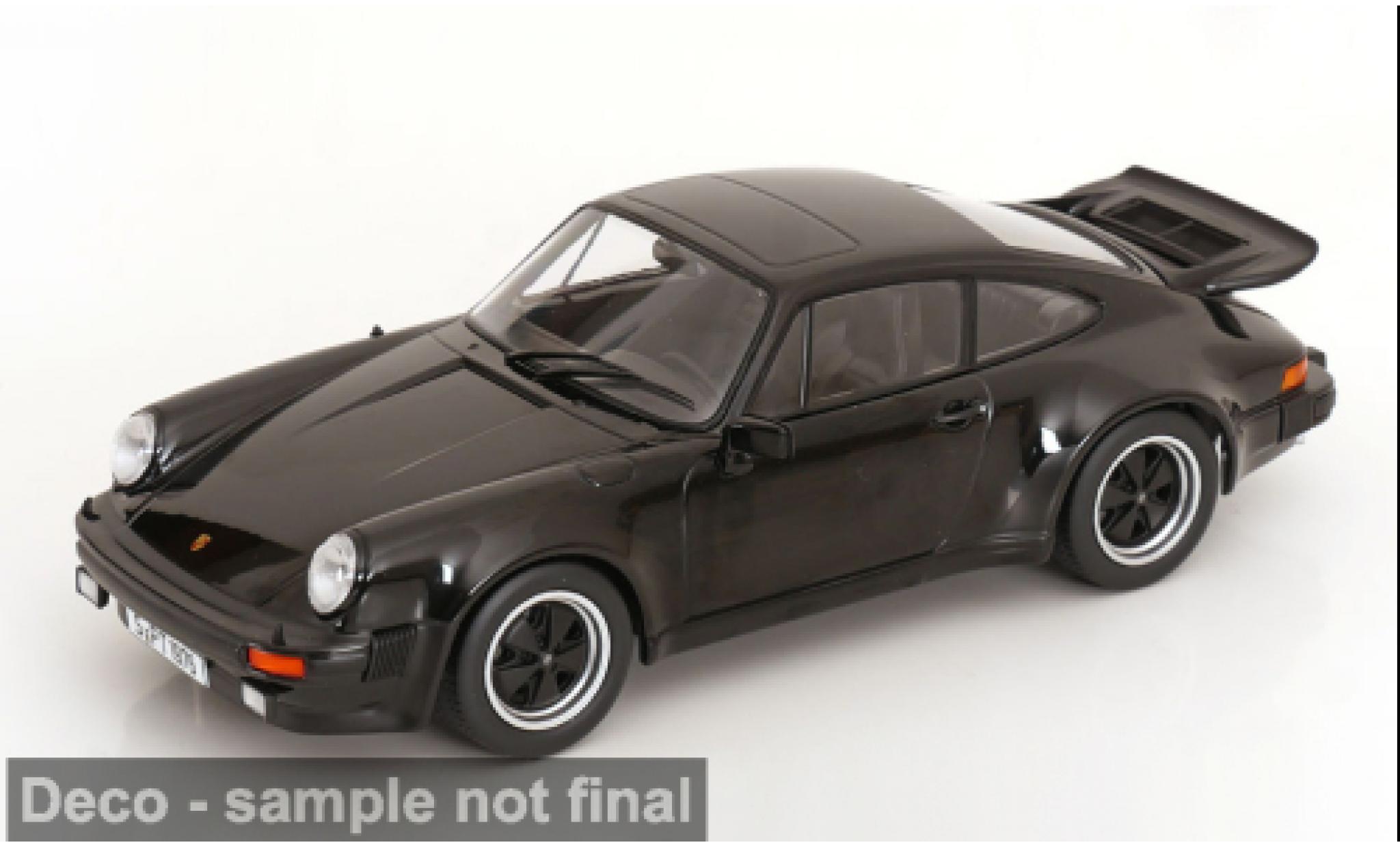 Porsche 930 Turbo 1/18 KK Scale 911 3.0  zwart 1976 1:18 modelauto