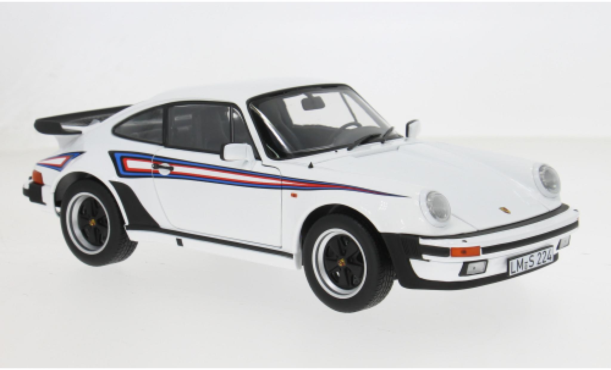 Porsche 930 Turbo 1/18 Norev 911 3.3 wit/Dekor 1980 1:18 modelauto