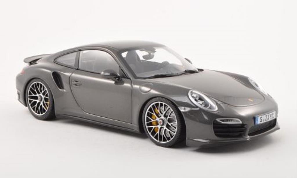 Porsche 991 Turbo S 1/18 Minichamps Turbo S anthrazit 2013 modelauto