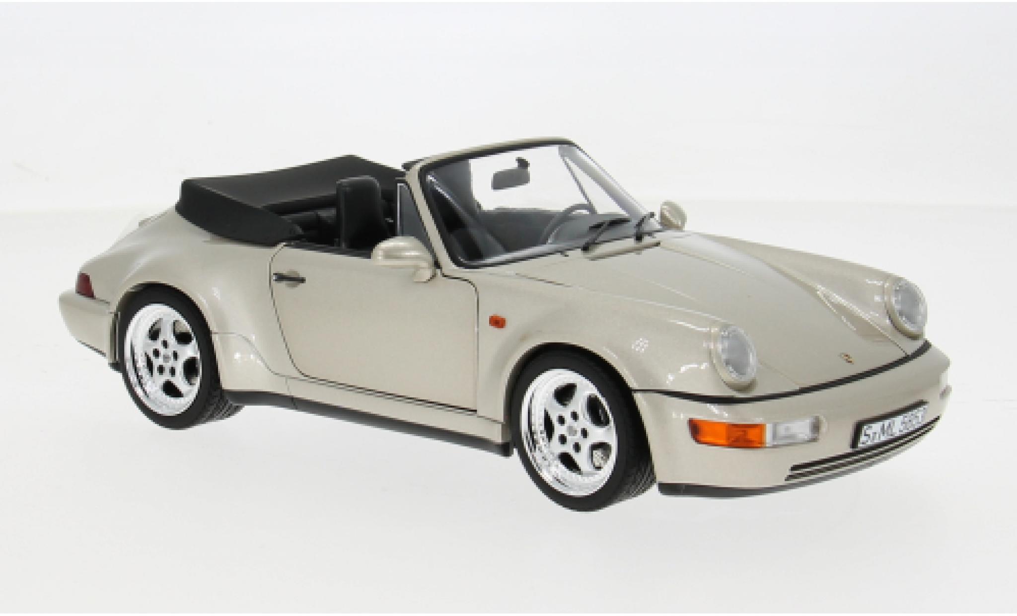 Porsche 964 Turbo 1/18 Norev 911 zilver&eacute;e 1992 1:18 modelauto