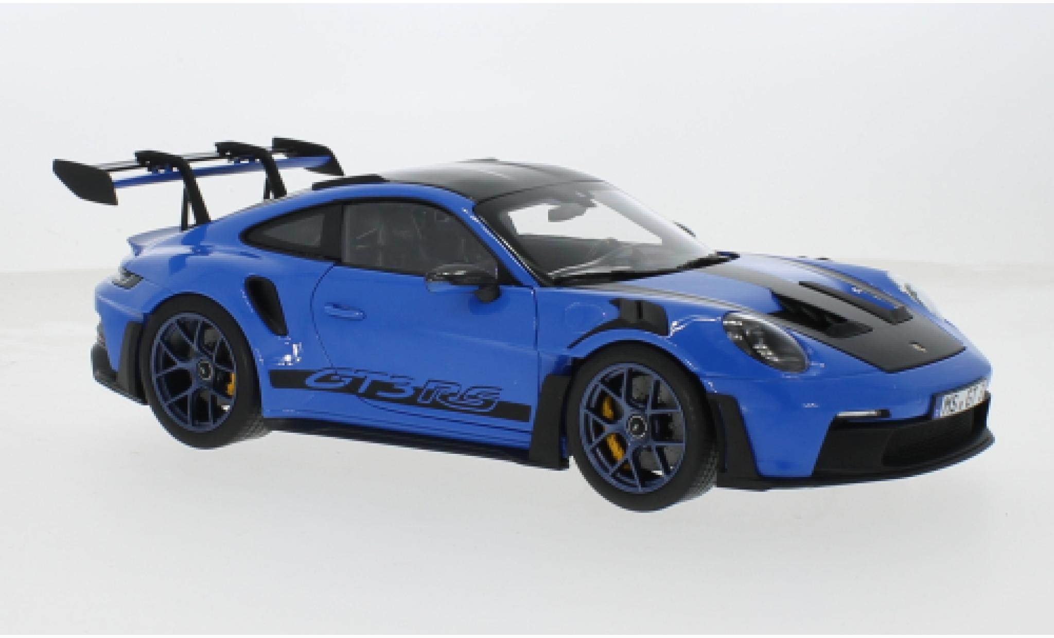 Porsche 992 GT3 1/18 Norev 912  blauw 1:18 modelauto