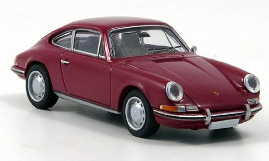 Porsche 912 1/87 Brekina Coupe dk.-rood modelauto