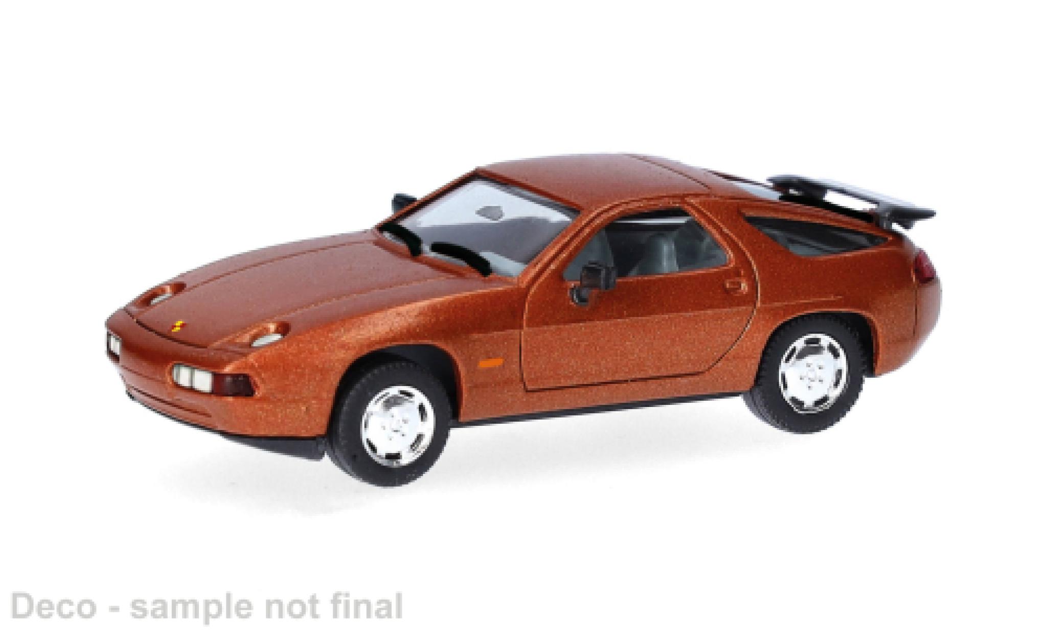 Porsche 928 1/87 Herpa S4 bruin 1:87 modelauto