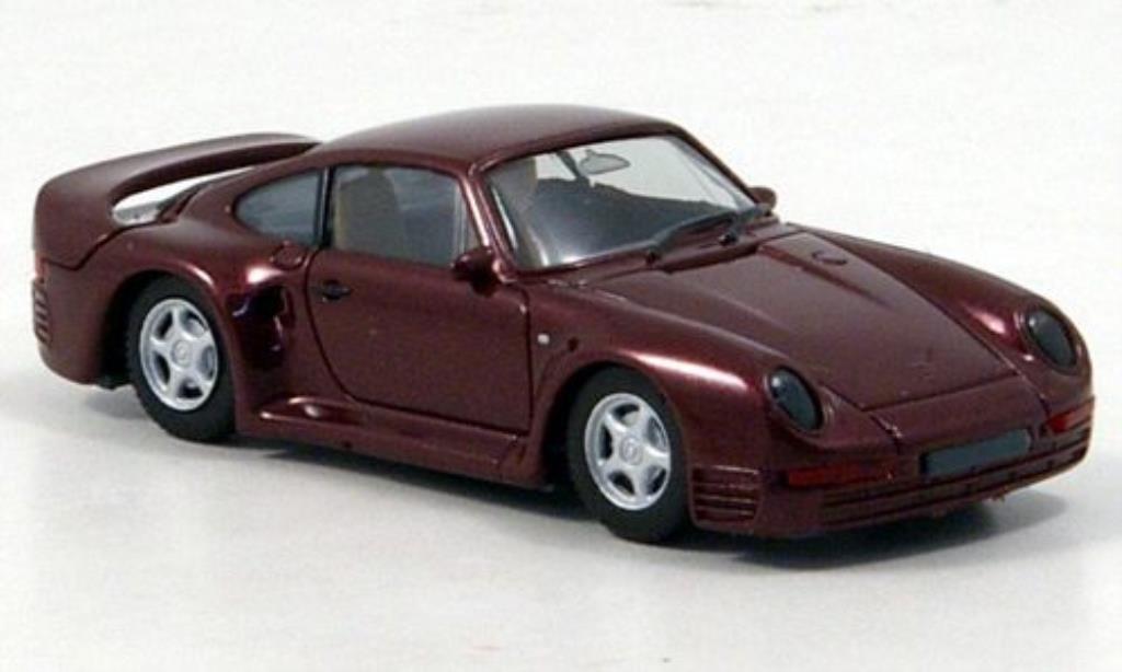 Porsche 959 1/87 Herpa High Tech rood modelauto