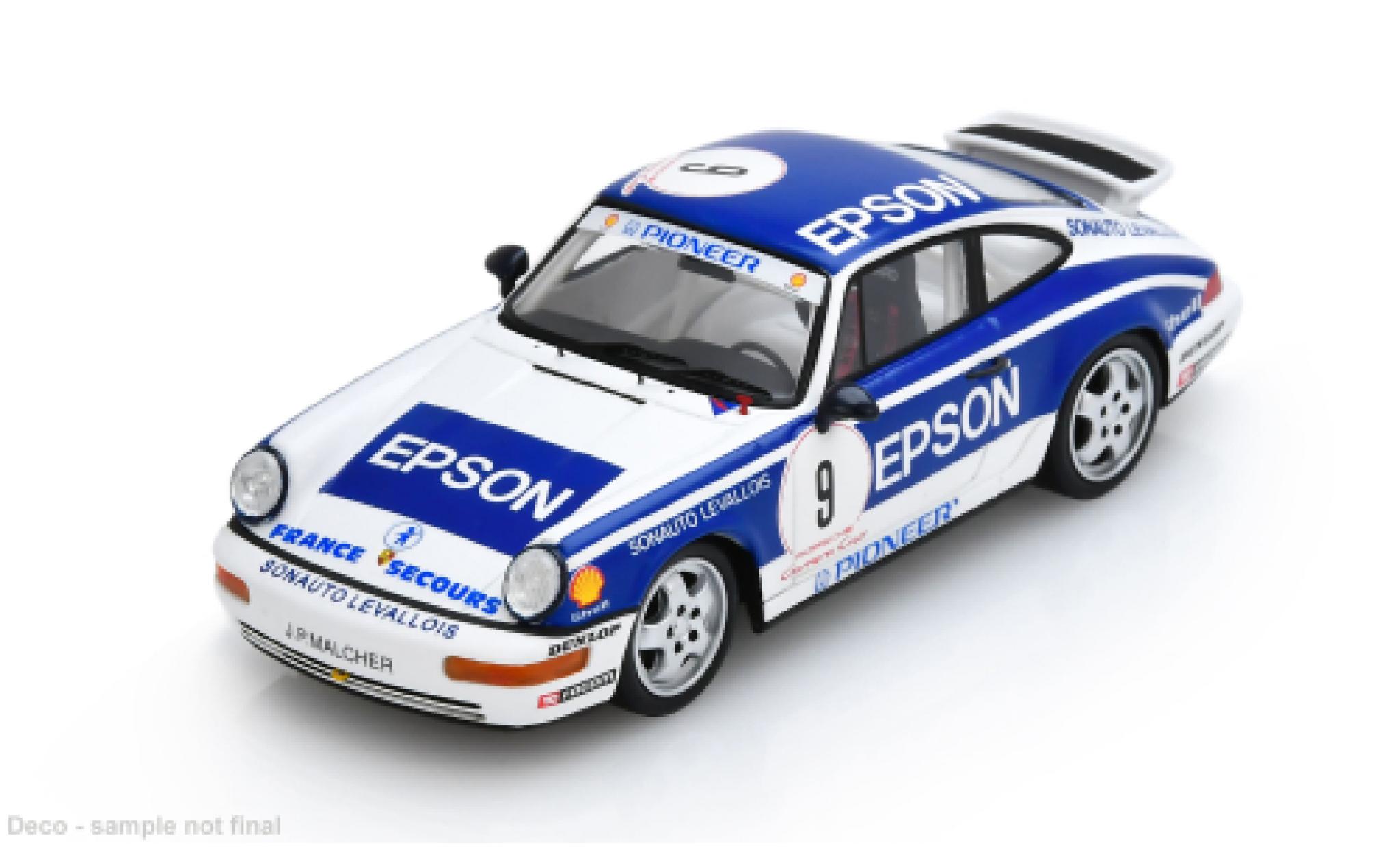 Porsche 964 1/43 Spark Carrera Cup France 1991 #9 J-P.Malcher 1:43 modelauto